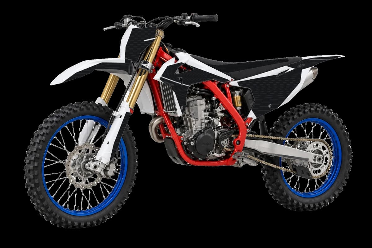 Carbon fiber style dirt bike graphics kit for Beta