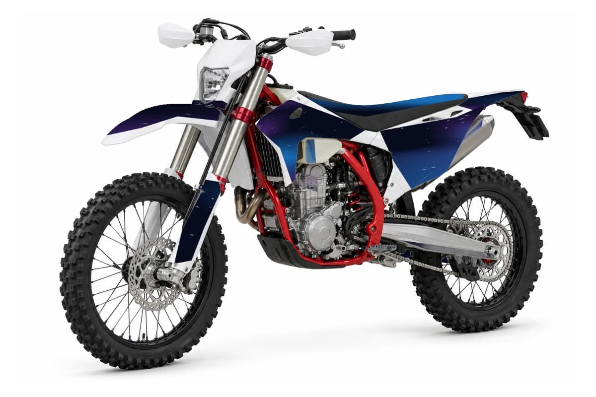 Galaxy dirt bike graphics