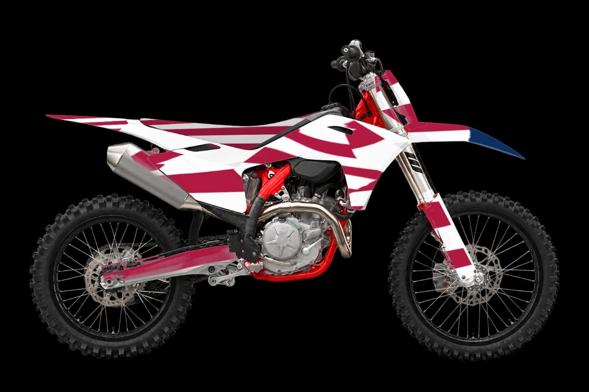 GasGas MC 450F dirt bike graphics kit preview