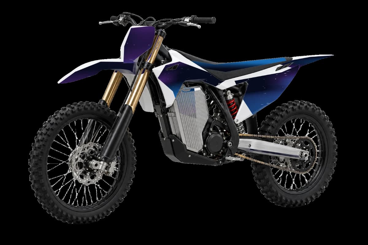Galaxy style dirt bike graphics kit for Stark