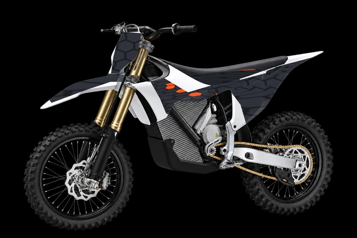 Honeycomb style dirt bike graphics kit for Stark