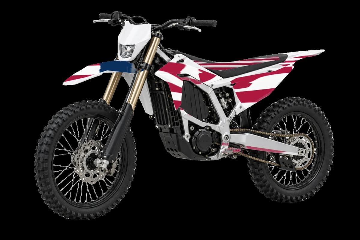 Sur-Ron Ultra Bee · Old Glory dirt bike graphics