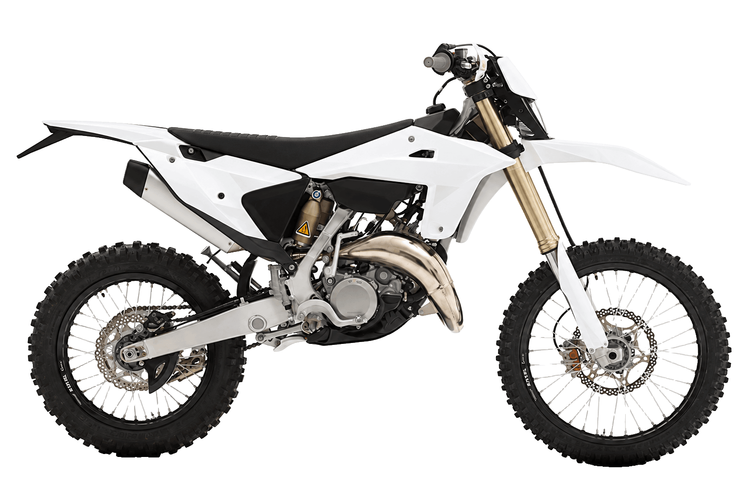 Fantic XE 125 with white plastics — design illustration