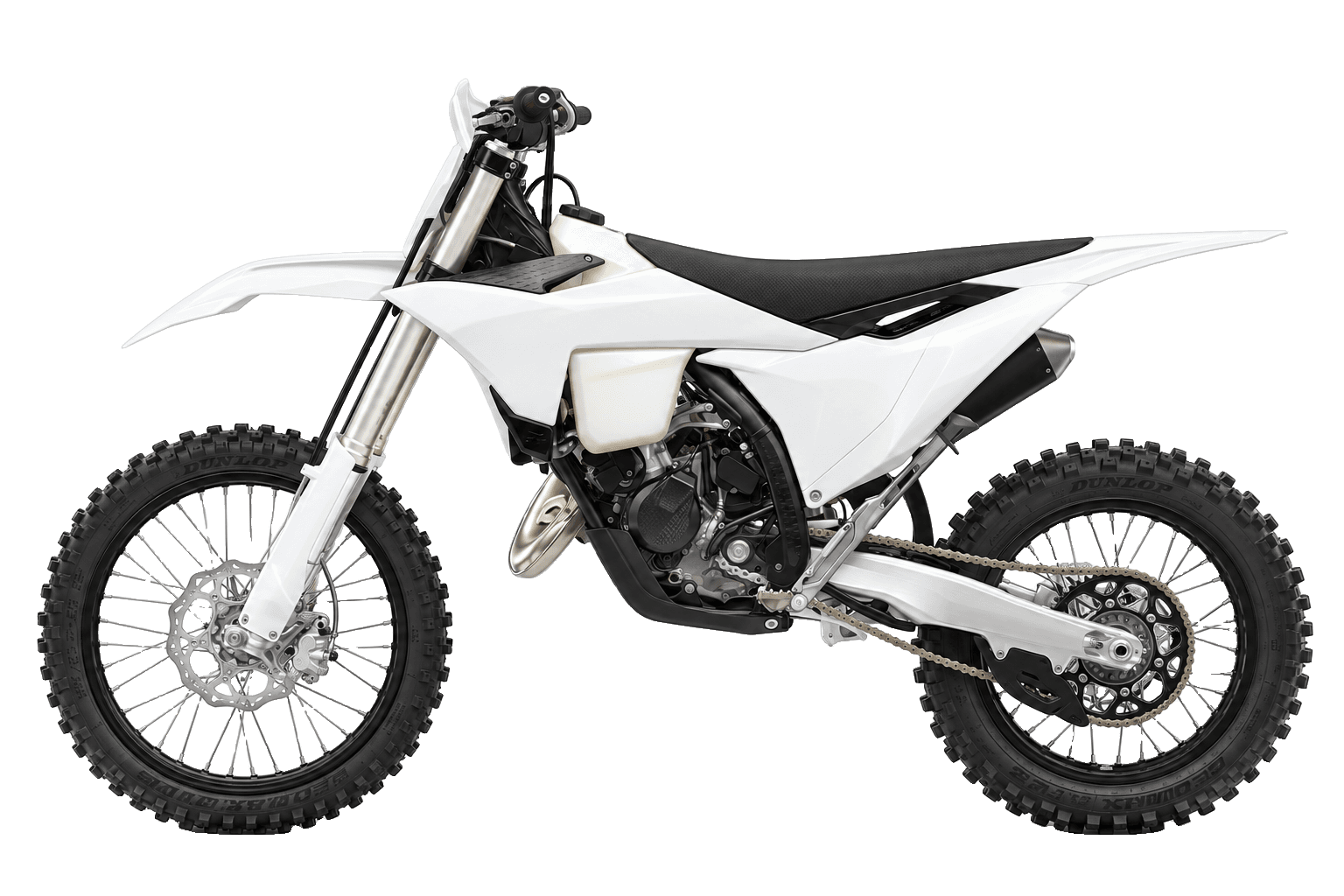 KTM 125 XC with white plastics — design illustration