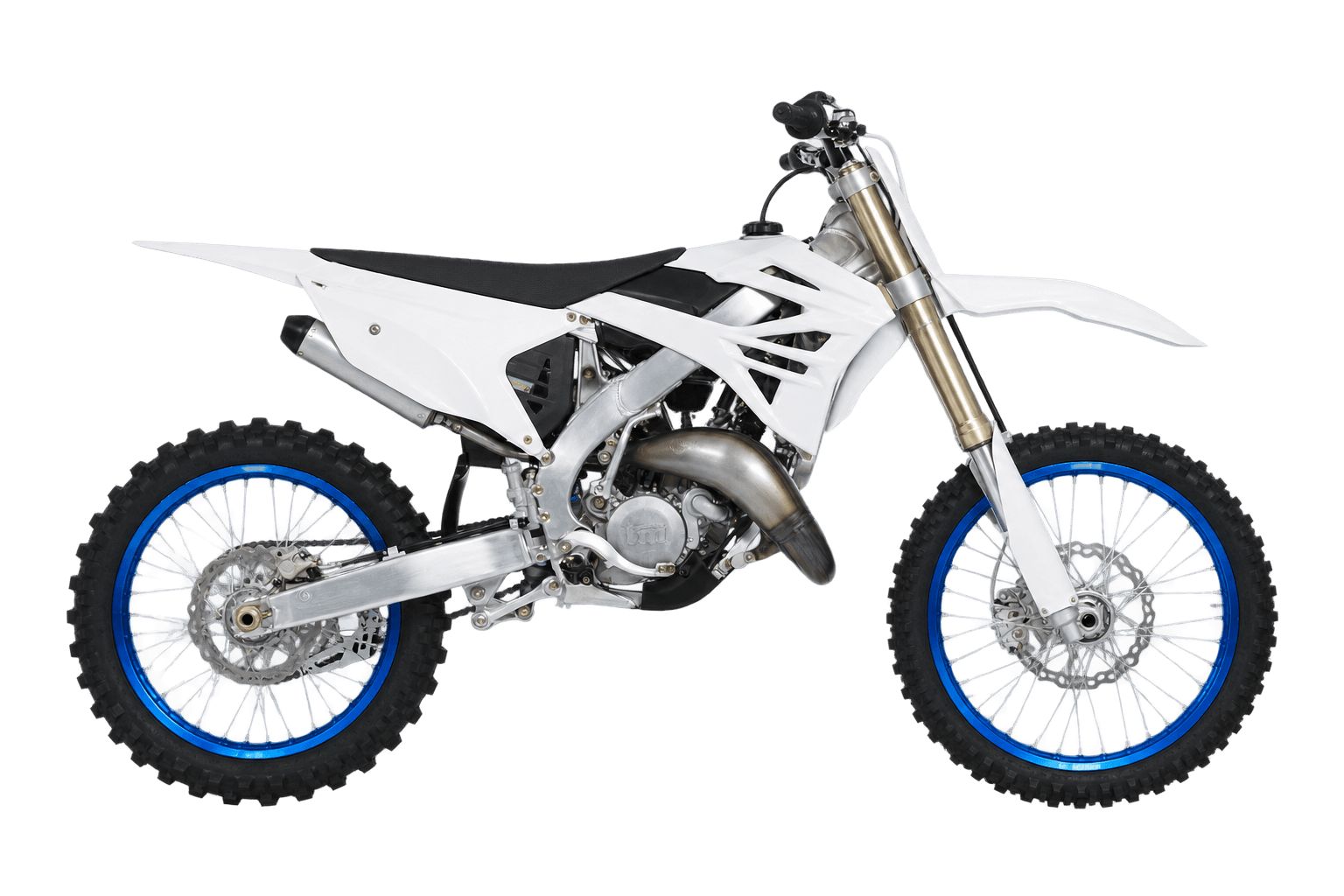 TM Moto MX 144 2T with white plastics — design illustration