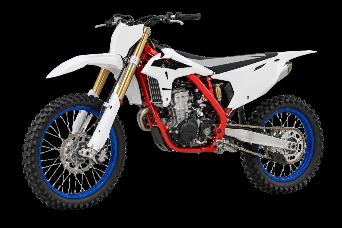 Tribal style dirt bike graphics kit on a Beta 450 RX